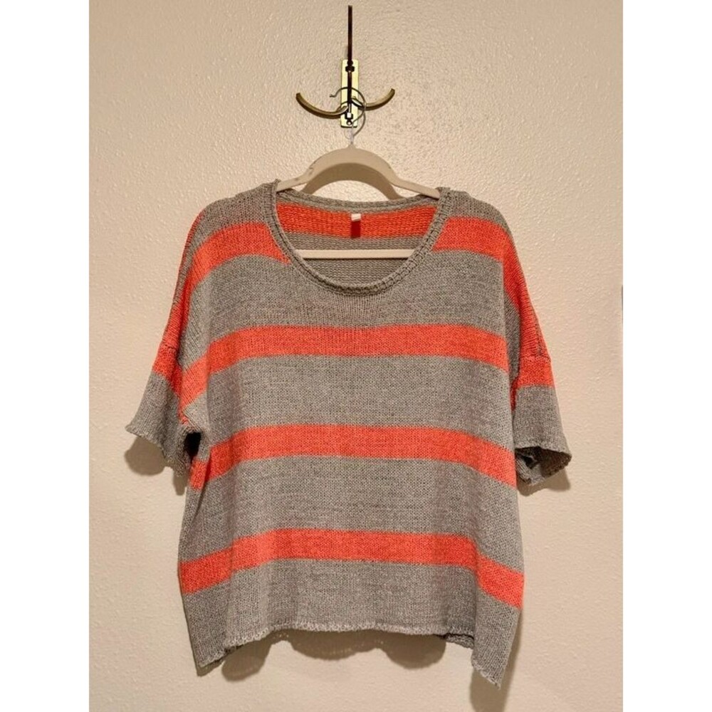 Wishlist Striped Open Knit Sweater